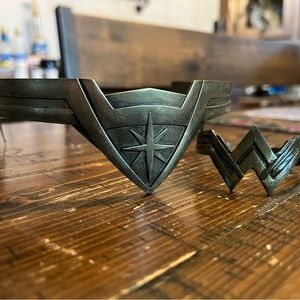 Wonder Woman head piece and bracelet